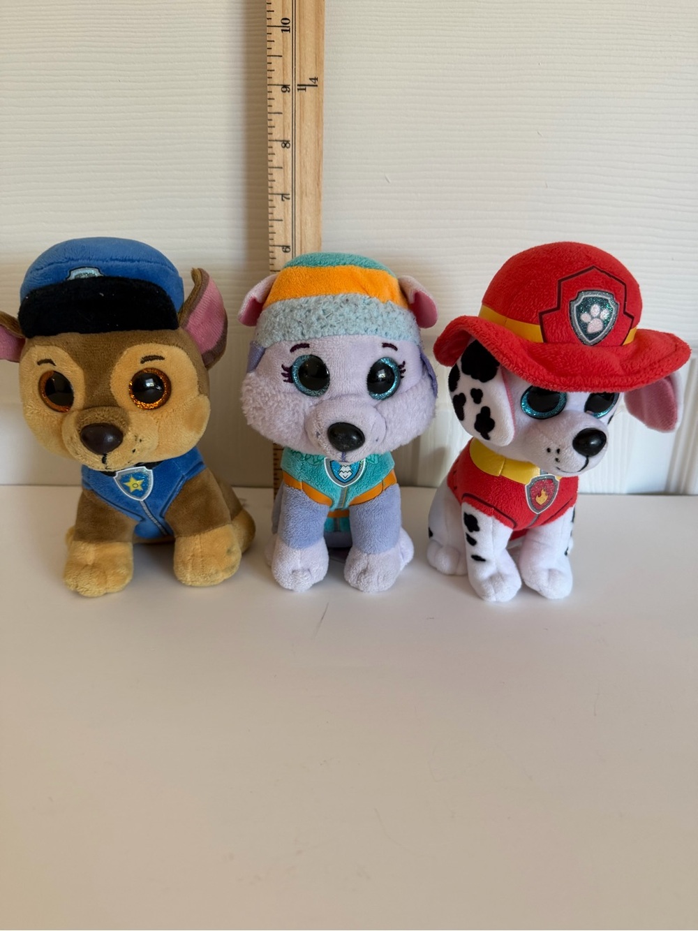 Paw Patrol Beanie Boo Trio - Chase. Everest. Marshall